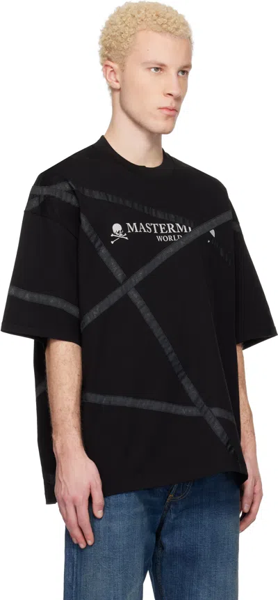 Mastermind Japan Black Wrapped Ss T-shirt In Black