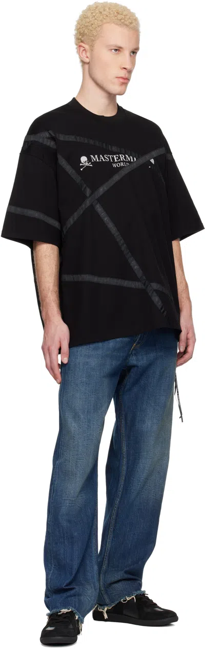 Mastermind Japan Black Wrapped Ss T-shirt In Black