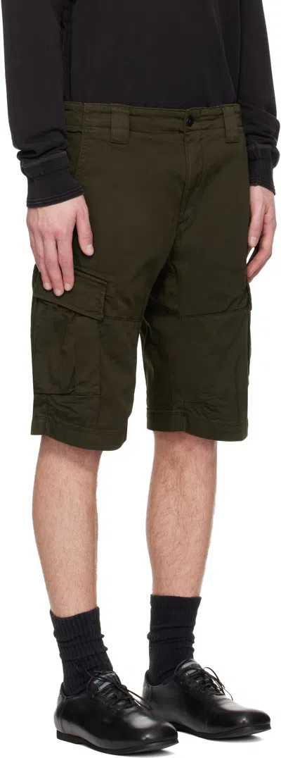 C.p. Company C.p.company Bermuda Cargo Sateen Stretch In Green