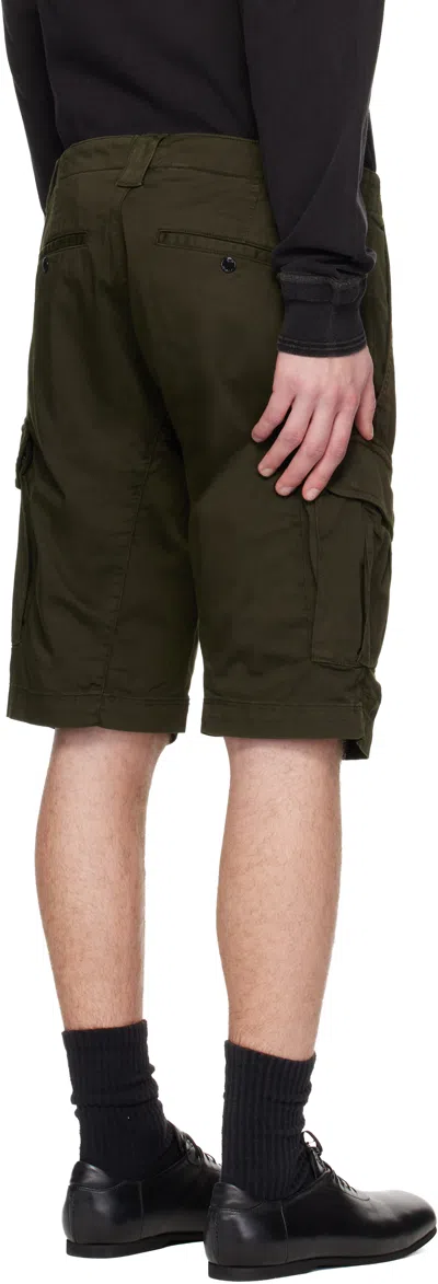 C.p. Company C.p.company Bermuda Cargo Sateen Stretch In Green