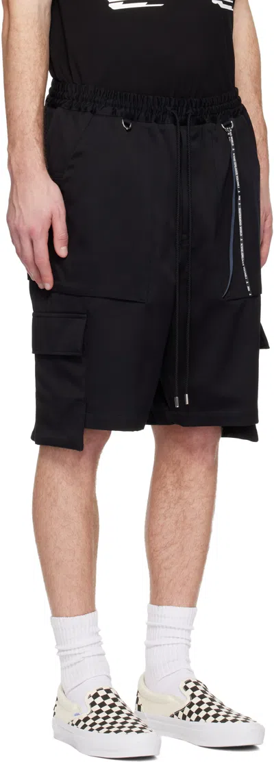 Mastermind Japan Drawstring Cargo Shorts In Black