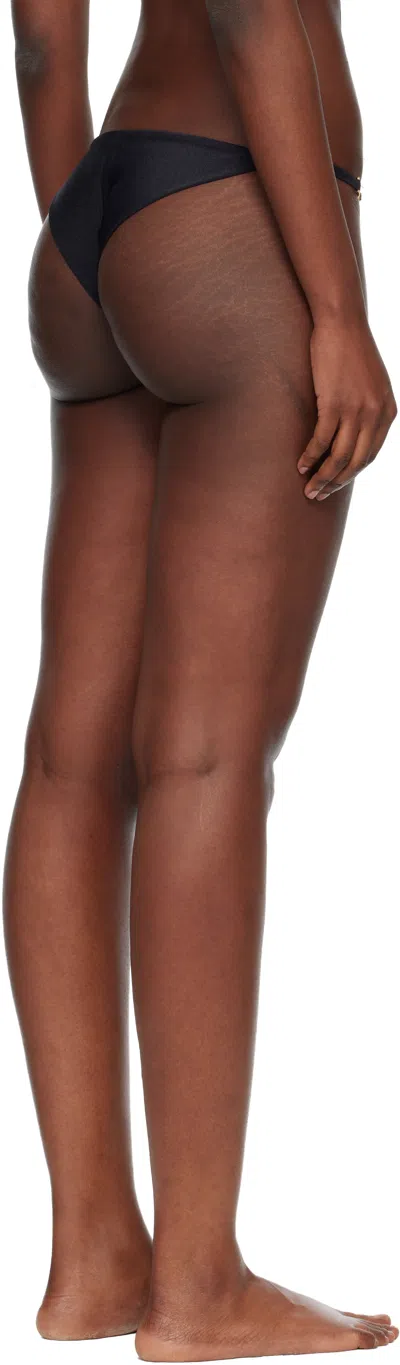 Versace Black Bikini Bottom In Black