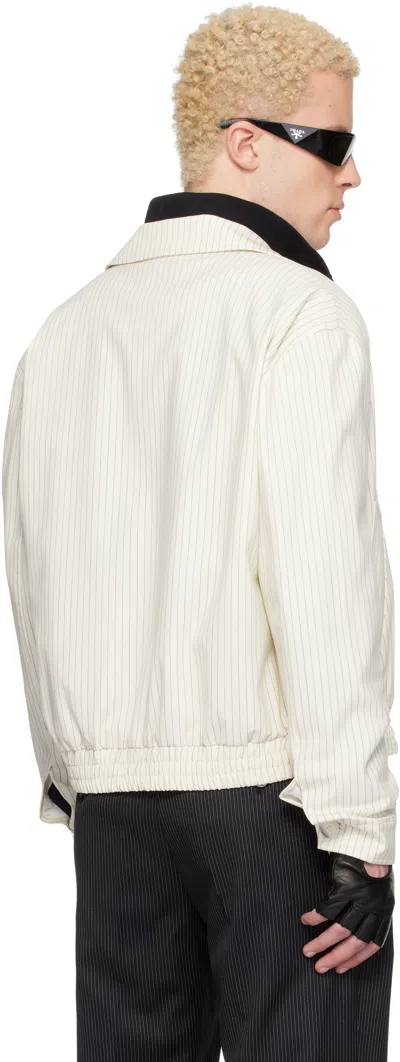 Ernest W Baker Off-white Harrington Jacket In Multi