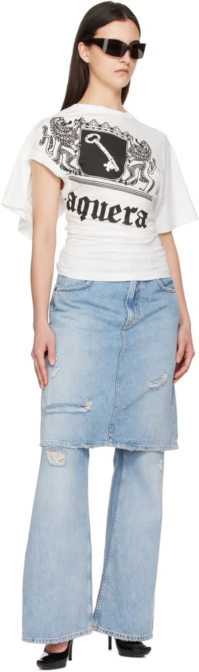 Vaquera Twisted-effect T-shirt In White