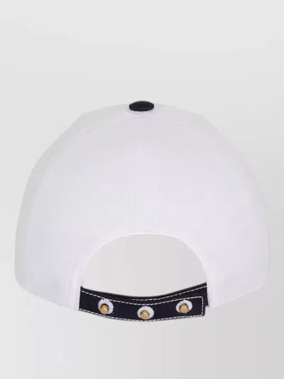 Balmain Classic Mini Cotton Hat For Men In White