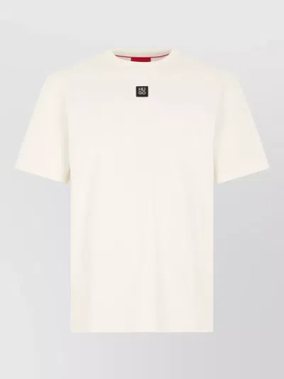 Hugo Boss Cotton Jersey T Shirt Regular Fit In Neutral