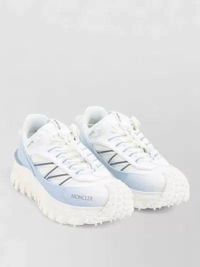 Moncler Trailgrip Sneakers In Technical Fabric And Mesh With Side Lettering Logo In Multi