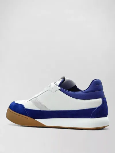 Givenchy Low Profile Sneakers Rubber Sole Suede Panels In Multi