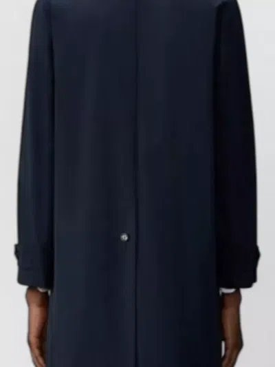 Thom Browne Bal Collar Raincoat Memory Tech Design In Blue