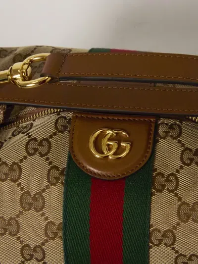 Gucci Medium Vanity Case Monogram Fabric Leather