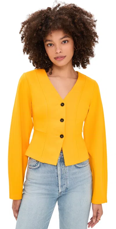 Aligne Doyer Ponte Top In Yellow