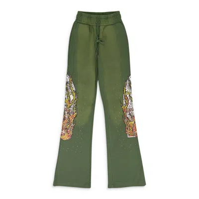 Who Decides War Drawstring Track Pants In Green
