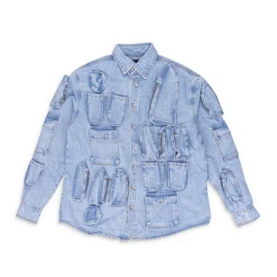 Who Decides War Pocket Tech Coat In Blue