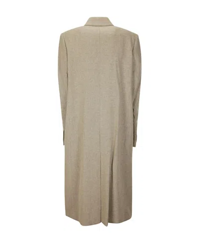 Low Classic Long-sleeved Coat In Brown