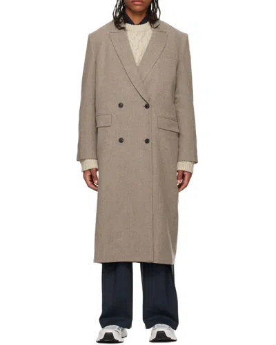 Low Classic Long-sleeved Coat In Brown