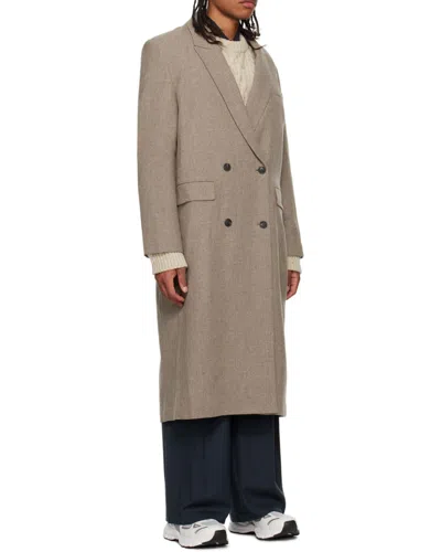 Low Classic Long-sleeved Coat In Brown