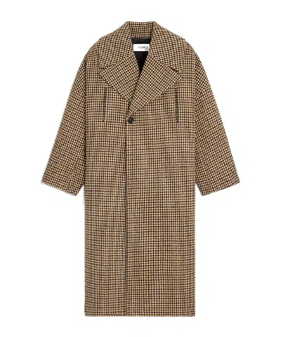 Celine Houndstooth Wool Coat