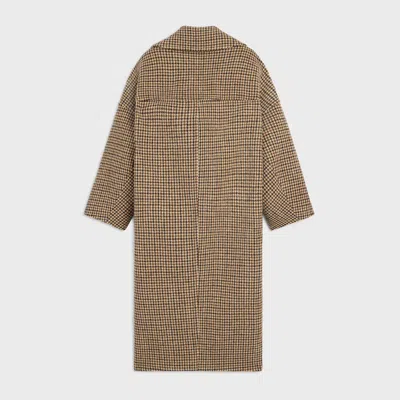 Celine Houndstooth Wool Coat