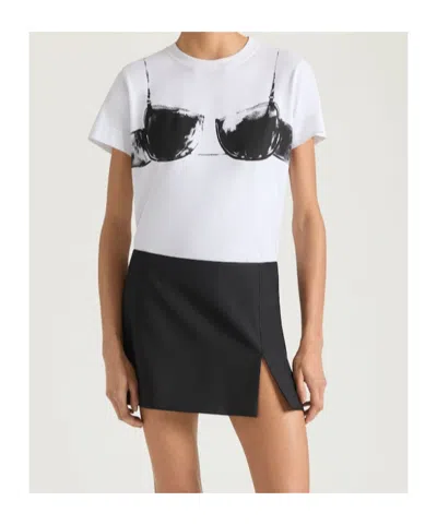 Givenchy T-shirt In Cotton With Cutaway Bra Print In Multi