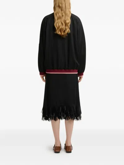 Marni Sequin Flower Bomber Jacket In Multi