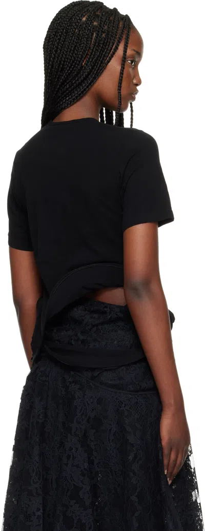 Junya Watanabe Sculptural Background T-shirt In Black