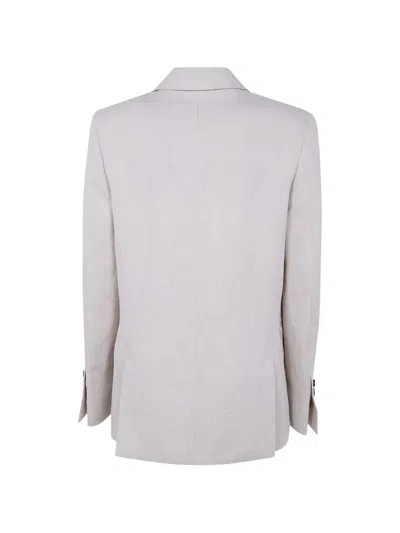 Paul Smith Double-breasted Button Blazer In Gray