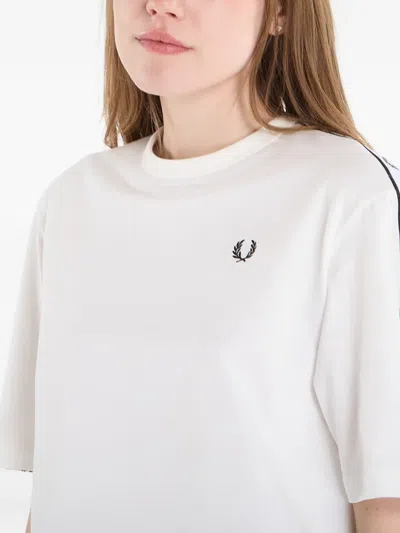 Fred Perry Logo-detail T-shirt In White