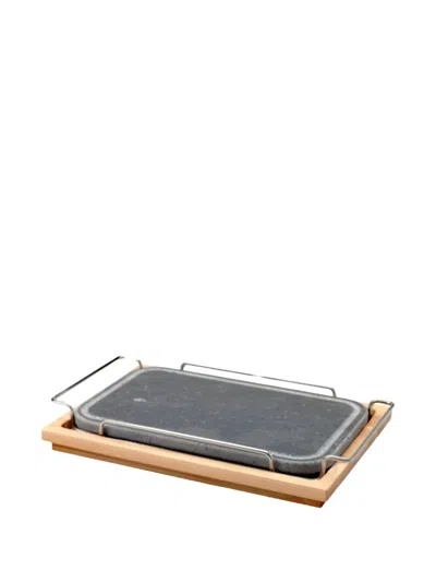 Pentole Agnelli Rounded-corners Rectangular Tableware In Gray