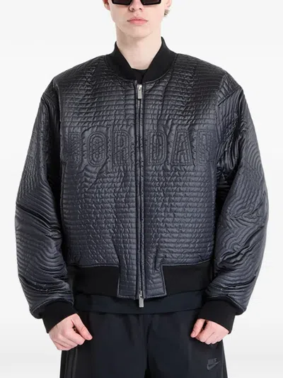 Jordan Flight Bomber Jacket In Black