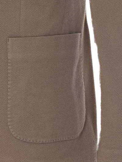 Circolo 1901 Double-breasted Button Jacket In Brown