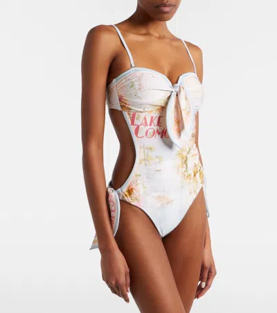 Zimmermann Como Printed Swimsuit In Multi