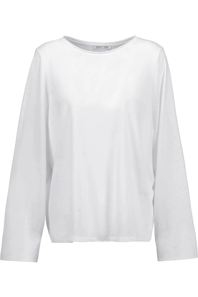 Helmut Lang Modal And Pima Cotton-blend Top
