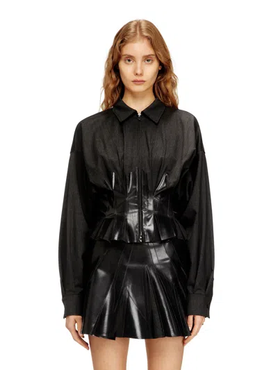 Diesel Jackets Blacks And Greys In Black