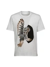 NEIL BARRETT Neil Barrett Bird Print T-shirt,PBJT185SE523S526