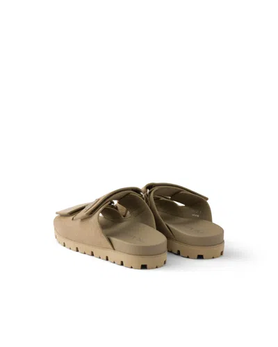 Prada Suede Band Sandals In Multi