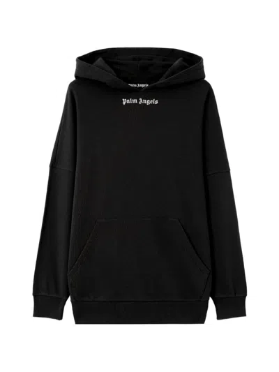 Palm Angels Classic Logo Over Hoodie In Black