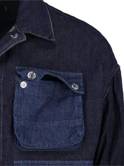 Dsquared2 Denim Cargo Jacket In Blue
