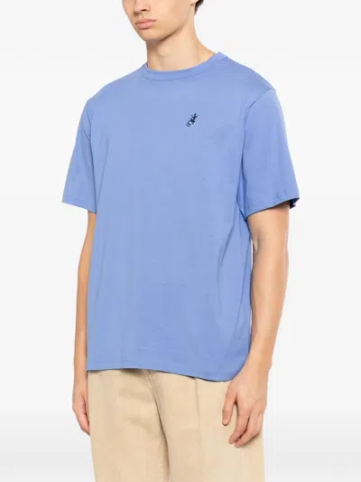 Agnès B. Mark Lizard T-shirt In Blue