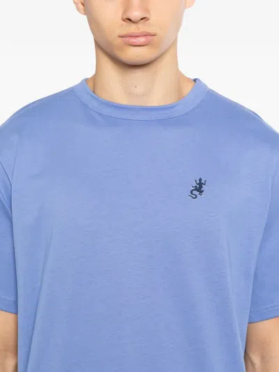 Agnès B. Mark Lizard T-shirt In Blue