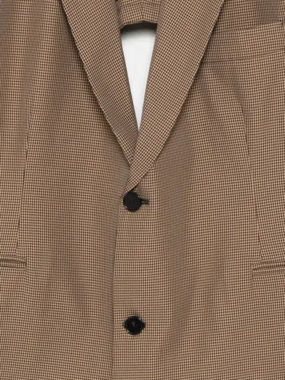 Prototypes Open Back Blazer In Brown