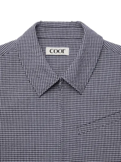 Coor Check Zip Jacket In Blue