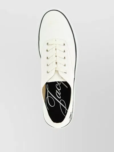 Jacquemus Les Fefe Low Top Sneakers Rubber Sole In Neutral