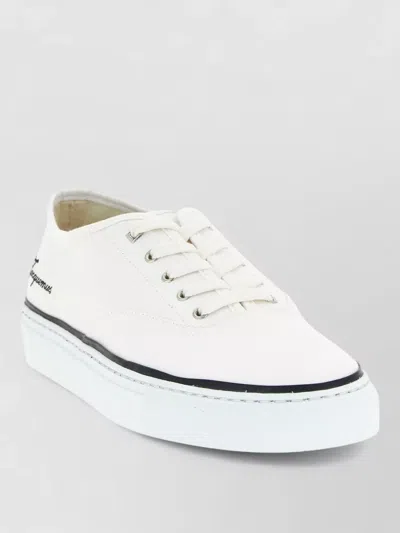 Jacquemus Les Fefe Low Top Sneakers Rubber Sole In Neutral