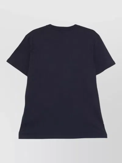 Moschino Crew Neck Straight Cut T-shirt Short Sleeves In Blue