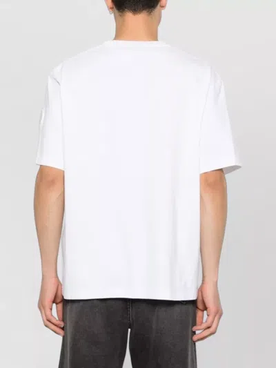 Canada Goose Short Sleeve Crew Neck T-shirt With Rib-knit In White