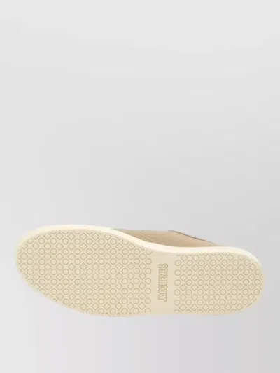 Jacquemus Cotton Low-top Sneakers With Embroidered Logo In Brown