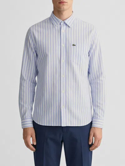 Lacoste Camicia Con Logo In Blue