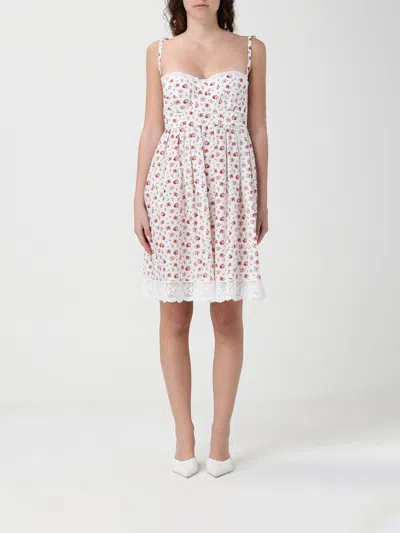 Dolce & Gabbana Lace-trimmed Floral-print Cotton-blend Poplin Bustier Mini Dress In Multi