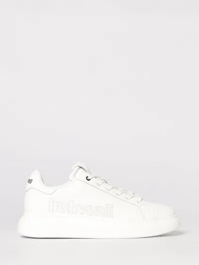 Just Cavalli Platform Sneakers In White