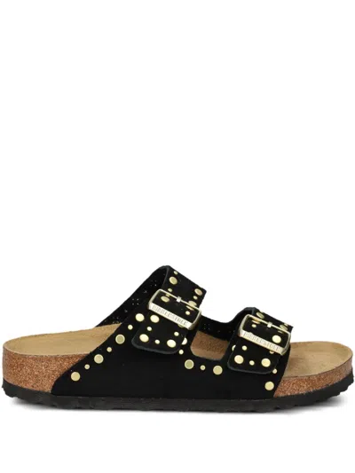 Birkenstock Classic Arizona Sandals With Studded Accents In Black